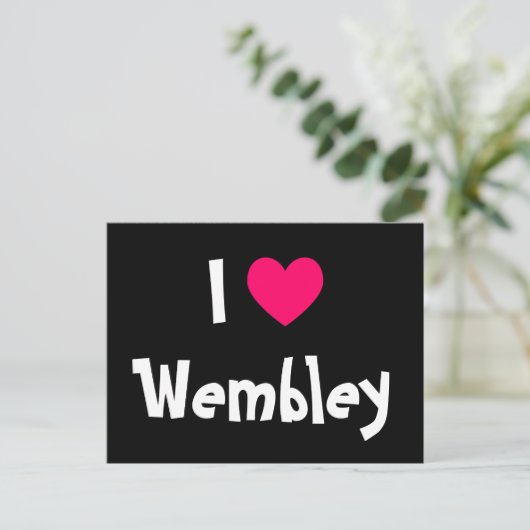 Ik hou van Wembley Briefkaart (Staand voorkant)