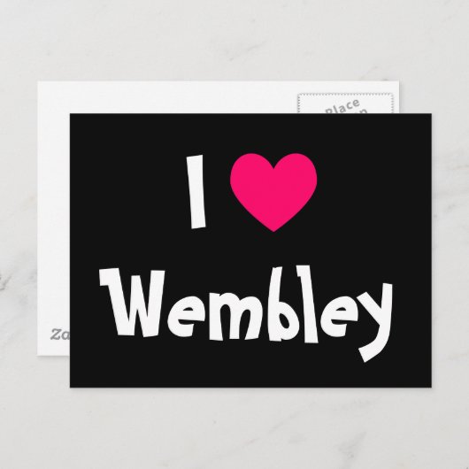 Ik hou van Wembley Briefkaart (Voorkant / Achterkant)