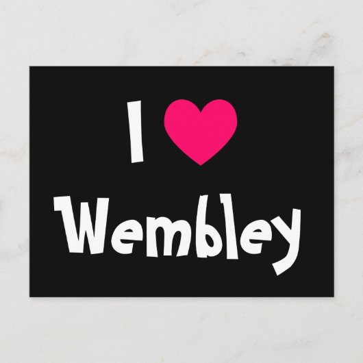 Ik hou van Wembley Briefkaart (Voorkant)