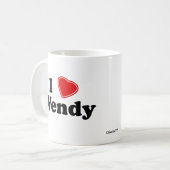 Ik hou van Wendy Koffiemok (Voorkant links)