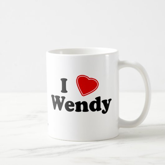 Ik hou van Wendy Koffiemok (Rechts)