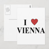 Ik hou van Wenen Briefkaart (Voorkant / Achterkant)