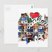 Ik hou van Wenen Briefkaart (Voorkant / Achterkant)