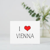 Ik hou van Wenen Briefkaart (Staand voorkant)