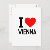 Ik hou van Wenen Briefkaart (Voorkant / Achterkant)