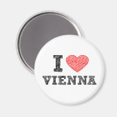 Ik hou van Wenen Magneet (Voorkant / Achterkant)