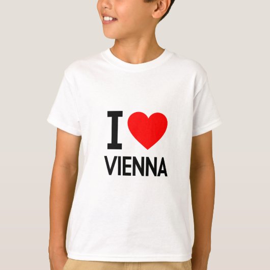 Ik hou van Wenen T-shirt (Voorkant)
