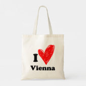 Ik hou van Wenen Tote Bag (Achterkant)