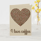 Ik hou van wenskaart kaart (Gele Bloem)