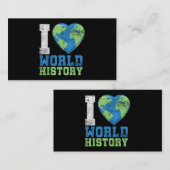 Ik hou van wereldgeschiedenis visitekaartje (Voorkant / Achterkant)