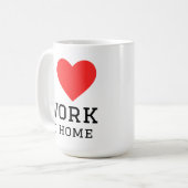Ik hou van werken thuis koffiemok (Voorkant links)