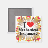 Ik hou van werktuigbouwkundigen magneet (Voorkant / Achterkant)