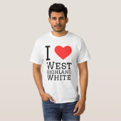 Ik hou van West Highland White T-shirt (Voorkant volledig)