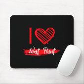 Ik hou van West Int I Heart West Int Muismat (Met muis)