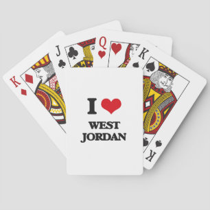 Ik hou van West Jordan Pokerkaarten