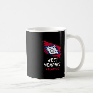 Ik hou van West Memphis Arkansas Splatter Trip Vak Koffiemok