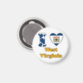 Ik hou van West Virginia Magneet (Voorkant / Achterkant)