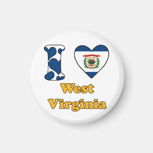 Ik hou van West Virginia Magneet (Voorkant)