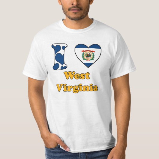 Ik hou van West Virginia T-shirt (Voorkant)