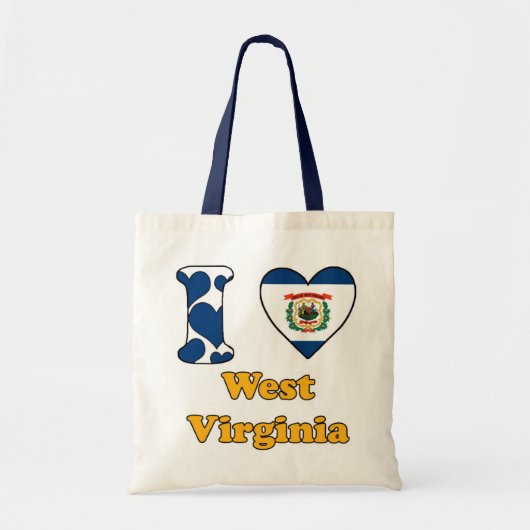 Ik hou van West Virginia Tote Bag (Voorkant)