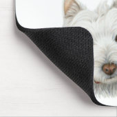 Ik hou van Westie-design voor honden Muismat (Hoek)