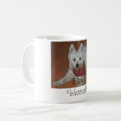 Ik hou van Westies! Koffiemok (Voorkant links)