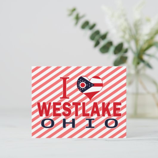 Ik hou van Westlake, Ohio Briefkaart (Staand voorkant)