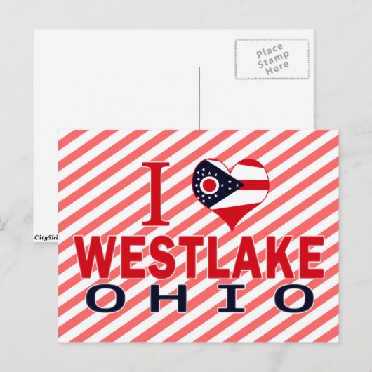 Ik hou van Westlake, Ohio Briefkaart (Voorkant / Achterkant)