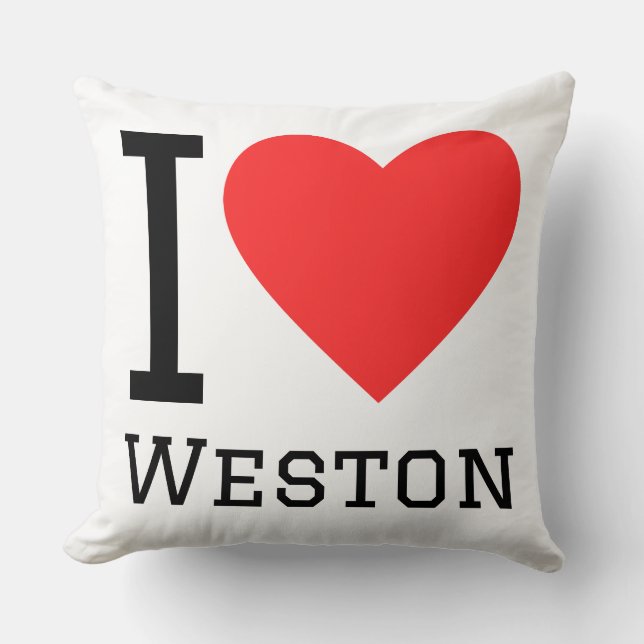 Ik hou van Weston  Kussen (Voorkant)