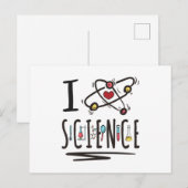 Ik hou van Wetenschap Briefkaart (Voorkant / Achterkant)