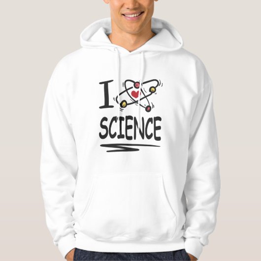 Ik hou van Wetenschap Hoodie (Voorkant)
