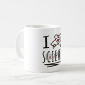 Ik hou van Wetenschap Koffiemok (Voorkant links)