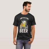 Ik hou van wetenschap, maar ik hou van bier t-shirt (Voorkant volledig)