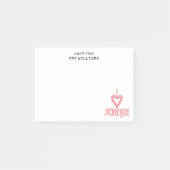 Ik hou van wetenschap post-it® notes (Voorkant)