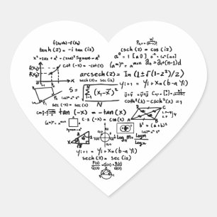 Ik hou van wetenschap   Schattige wetenschapsliefh Hart Sticker