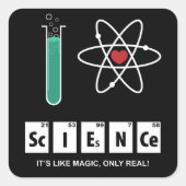 Ik hou van wetenschap - Sticker (Voorkant)