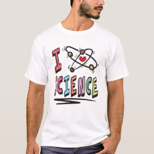 Ik hou van Wetenschap T-shirt