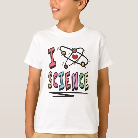 Ik hou van Wetenschap T-shirt (Voorkant)