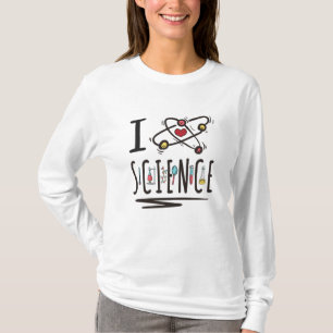 Ik hou van Wetenschap T-shirt