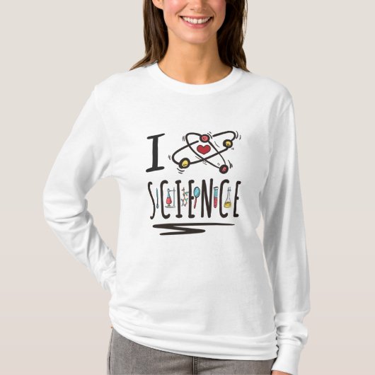 Ik hou van Wetenschap T-shirt (Voorkant)