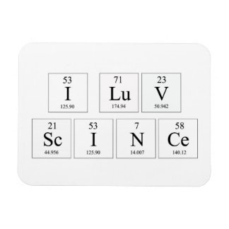 Ik hou van wetenschapsmagneet magneet