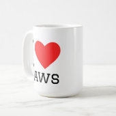 Ik hou van wetten koffiemok (Voorkant links)