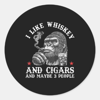 Ik hou van whisky en sigaren en misschien wel van  ronde sticker