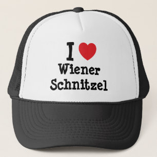 Ik hou van Wiener Schnitzel hart T-Shirt Trucker Pet