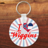 Ik hou van Wiggins, Mississippi Sleutelhanger (Voorkant)