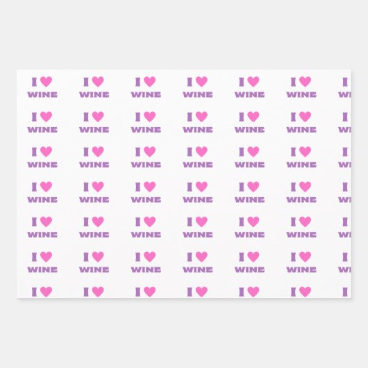Ik hou van wijn, ik hou van wijn inpakpapier vel (Voorkant 3)