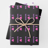 Ik hou van wijn, ik hou van wijn inpakpapier vel (In situ)