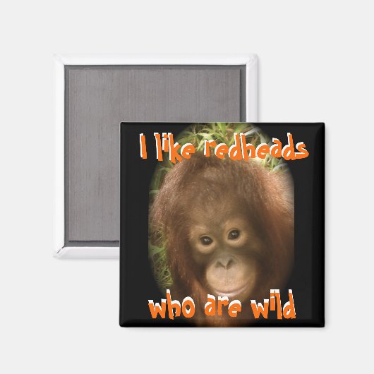 Ik hou van wilde roodharigen magneet (Voorkant / Achterkant)