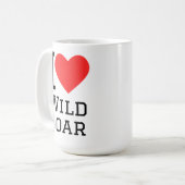 Ik hou van wilde zwijnen koffiemok (Voorkant links)
