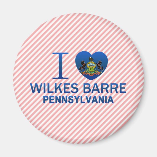 Ik hou van Wilkes Barre, PA Magneet (Voorkant)
